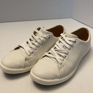 White Cole Haan Grand O.S. leather sneakers